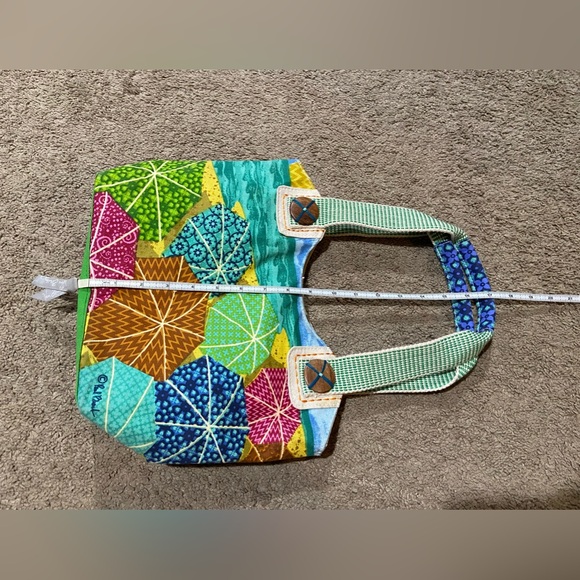 Sun ‘N' Sand Bag Purse Design By Paul Brent Beach Umbrellas Cotton Double Handle - Picture 14 of 14